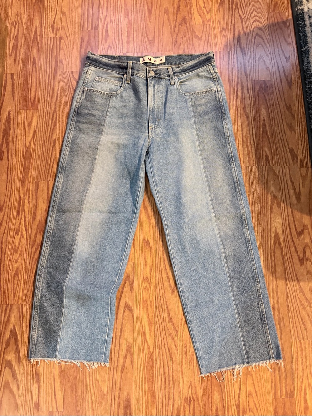 AMO Two-Tone Light and Medium Blue Jeans - Picture 8 of 10